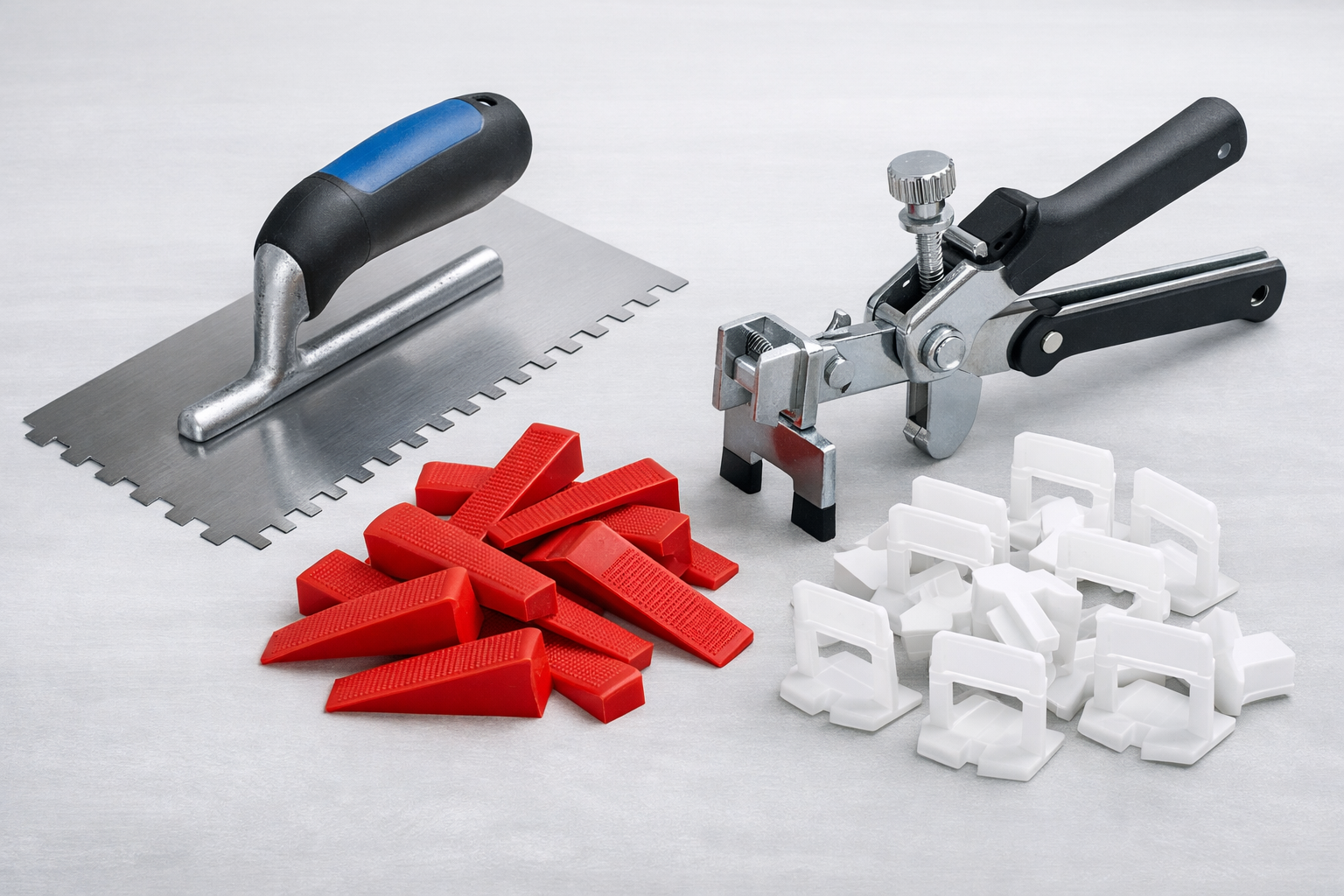 Pose simplifiée - outils de carrelage.