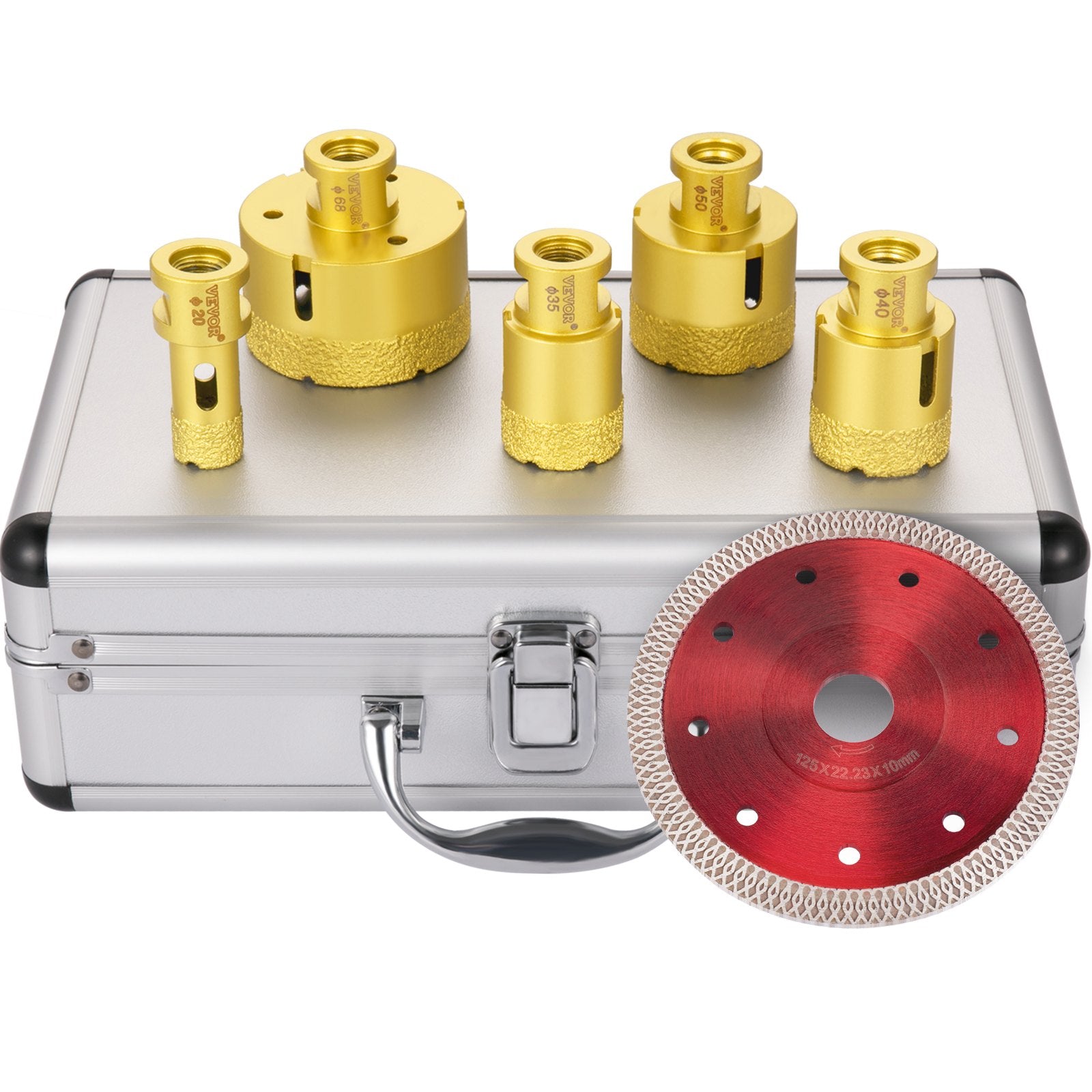 Kit de forets diamant professionnels (5 pièces) – Perçage rapide et précis du carrelage, céramique, porcelaine et marbre, sans éclats