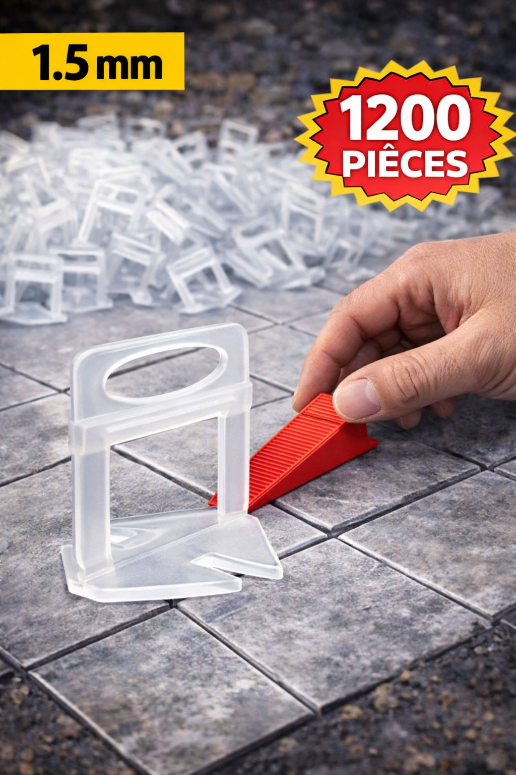 Clip de nivellent ( 1.5mm) pour carrelage.