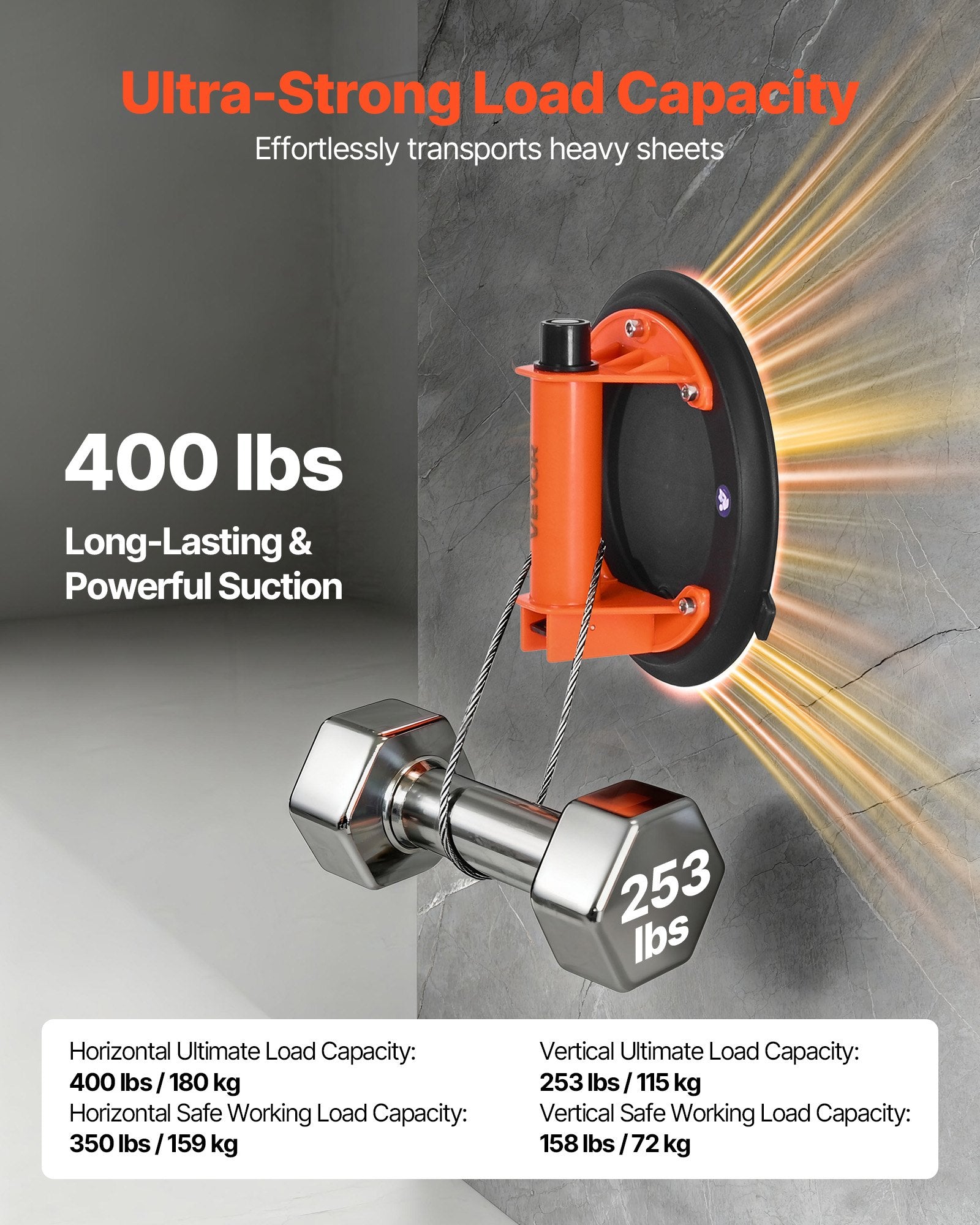 Ventouse pro pour carrelage et panneaux